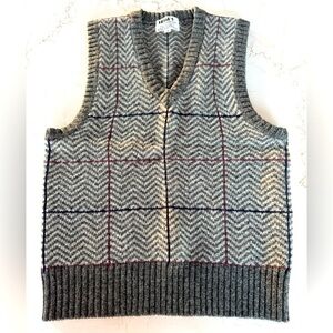 Vintage Filene's The Men's Store Shetland Wool Grandpa Sweater Vest / medium